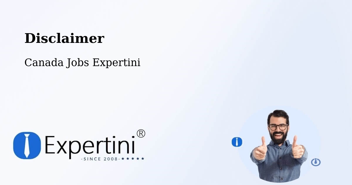 Disclaimer – La Pocatière - Canada Jobs Expertini